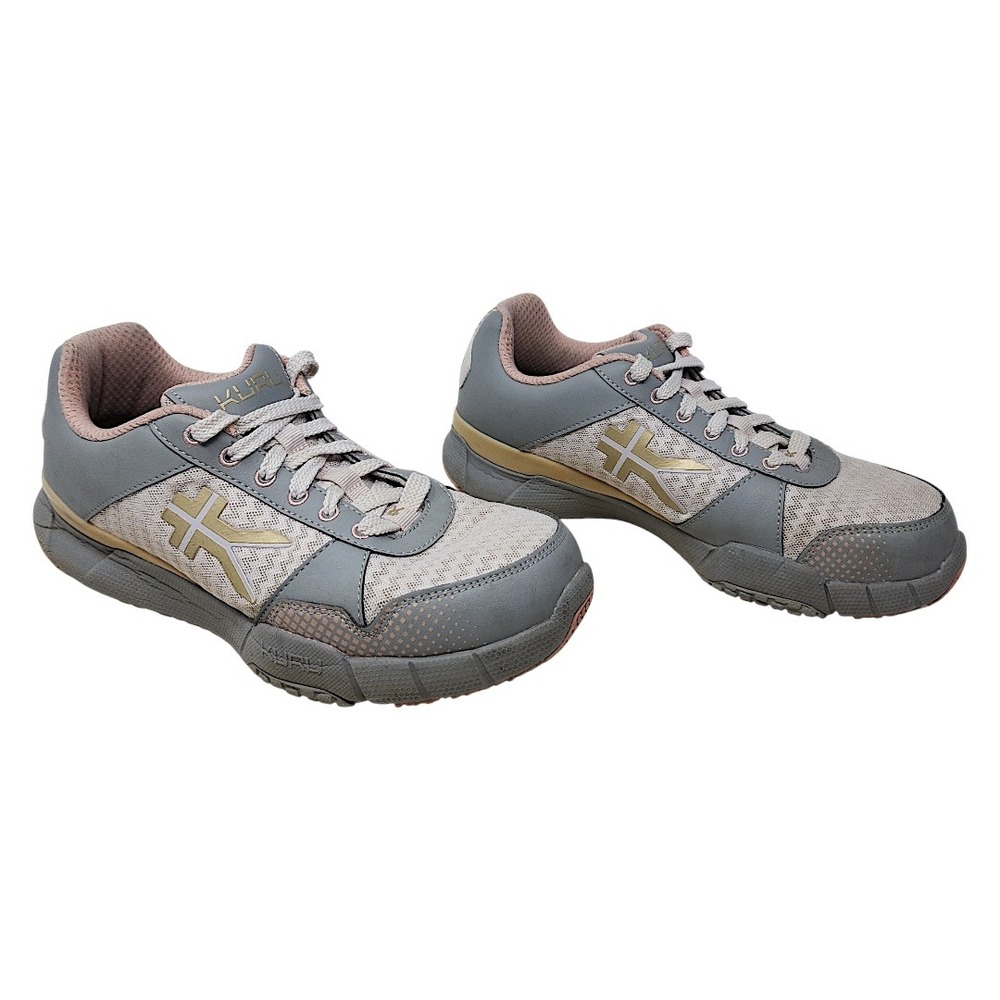 KURU Quantum Sneakers 9 Wide Wom Gray Gold Pink Orthopedic Walking Shoes Comfort